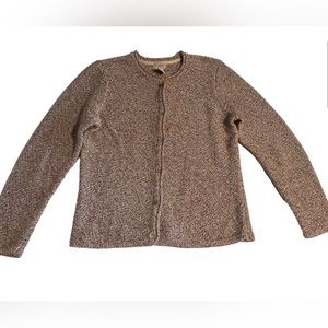 LL Bean 100% Cotton Button Up Sweater